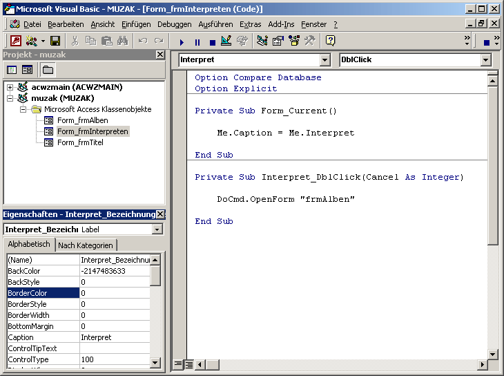 Visual Basic Editor